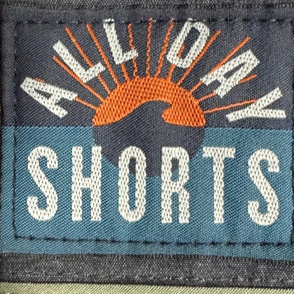 Faherty All Day Shorts Mens 38 Charcoal Grey Chino Stretch Flat Front Casual EUC